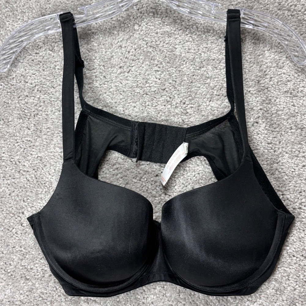Cacique Boost Balconette Bra Black Underwire Padded 40C RN118641 4337‎